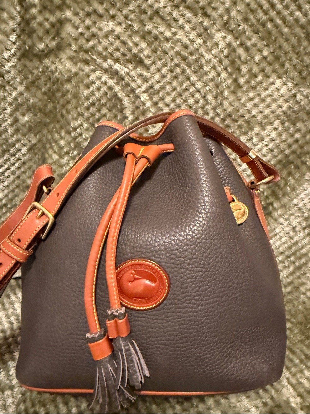 Dooney and Bourke All Weather Leather drawstring